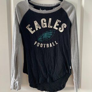 USED-Women's Philadelphia Eagles Flannel Shirt-Medium